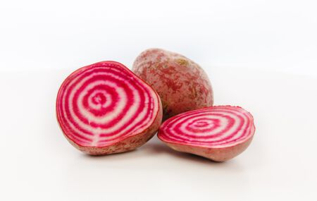 Chioggia Beete Rote Beete Rote Bete außergewöhnliches Gemüse farbenfrohes Gemüse Köhr Umgebung Leipzig