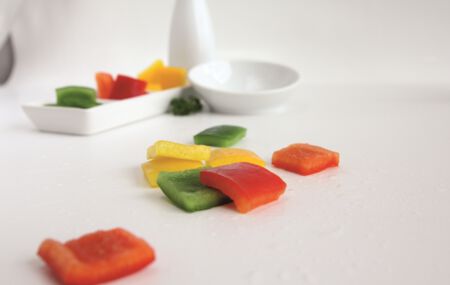 Paprika Würfel frisches Obst und Gemüse küchenfertig Köhra Leipzig